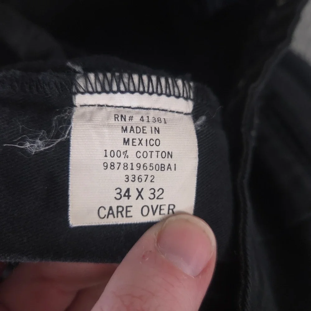 VINTAGE Polo Ralph Lauren Pants Mens 34x32 Black Hammond Cotton Pleated 90s Y2K
